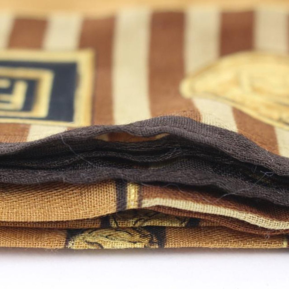 Fendi Brown x Black x Gold FF Zucca Logo Scarf 2f815a - Picture 5 of 12